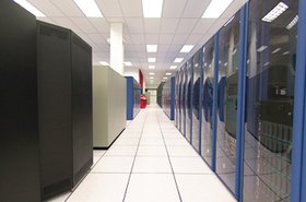 An aisle at a Xand data center