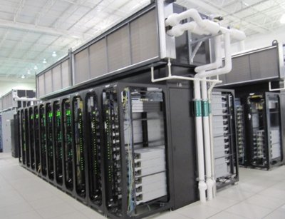 Yahoo! Thermal Cooling pod in a Yahoo! data center. Source: Mozan Totani's presentation at DatacenterDynamics San Francisco 2012