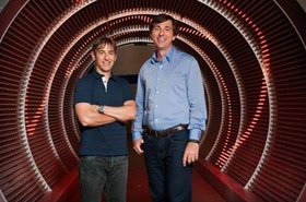 Zynga's new CEO Don Mattrick (right) and Mark Pincus, the company's co-founder and former CEO