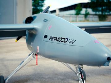 A Primoco UAV with integrated Deutsche Telekom mobile network technology