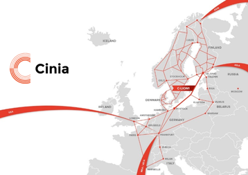 C-lion 1 submarine cable map