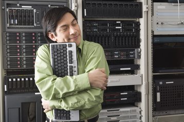computer server hugger keyboard