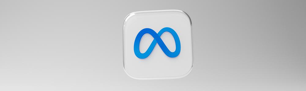 Meta logo, stylized