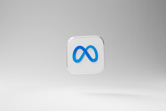 Meta logo, stylized