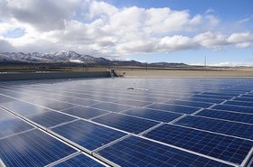 Solar array by SPG Solar on the roof of eBayÔÇÖs Topaz data center in Utah. Courtesy of eBay.
