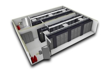 SmartMod data center - 3D render