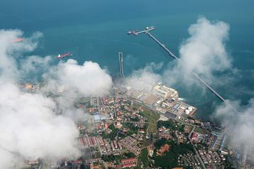 Port Dickson Malaysia aerial view