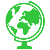 globe icon -  work with us site