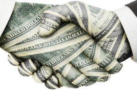 Money handshake partnership
