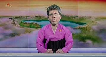 Sam Altman meets North Korean news anchor Ri Chun-hee