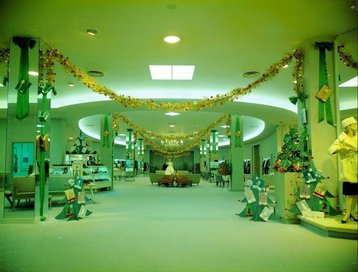 An interior view of the Selber Bros. Department Store on Milam Street in the early 1960s