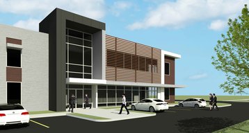 Upcoming data center campus in Hammond - 3D render