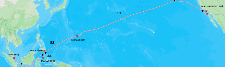 Transpacific Bifrost submarine cable system
