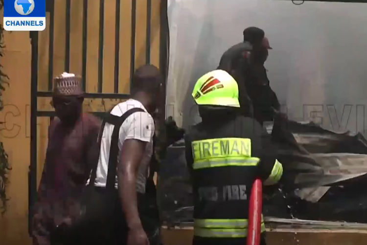 Fire destroys Nigerian electoral commission data processing equipment
