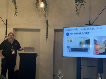 Gatti technical lead Falk Stern talking up Aria Networks stack