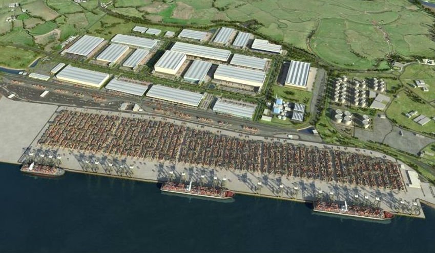 An artist's rendition of the London Gateway Project