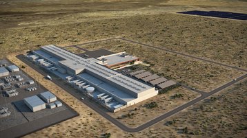 A rendering of the Los Lunas data center