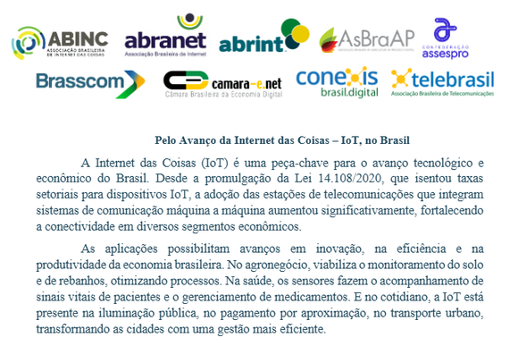 manifesto IoT Brasil