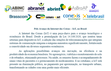 manifesto IoT Brasil