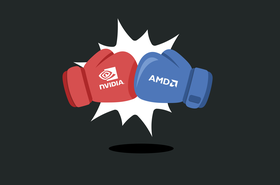 Graphic depicting Nvidia versus AMD