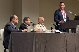 (L-R): Albert Garcia, Cisco; Nate Walowitz, Northwest Colorado Council of Governments; Robert Macaluso, Intrepid Fiber; Scott Wendland, NICX.