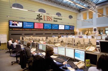 UBS trading floor in Opfikon, Switzerland