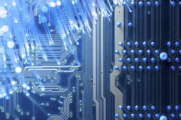 Fiber optic cable, circuit board