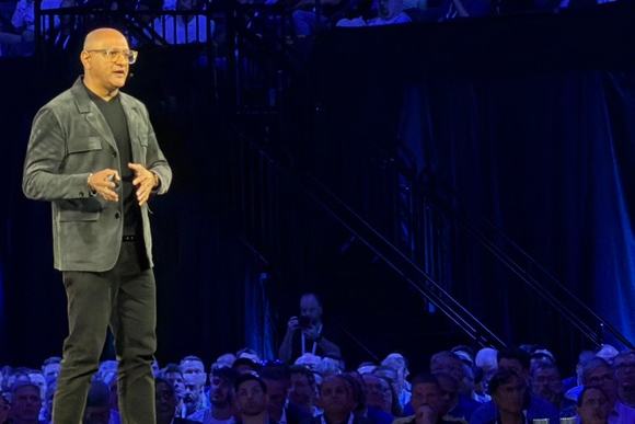 Jeetu Patel on stage at Cisco Live 2026