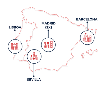 Itconic data center map