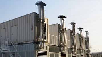Gensets on a roof