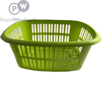 rectangular-laundry-basket-lime-green greenwash pound wholesale.jpg