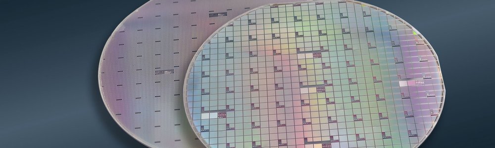 onsemi's vertical GaN wafer manufactured in Syracuse, NY.