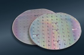 onsemi's vertical GaN wafer manufactured in Syracuse, NY.