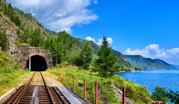 Railway tunnel near Lake Baikal, Siberia